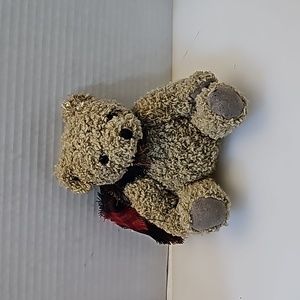 Vintage 6" Bear with scarf Plush